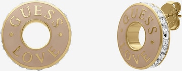 Boucles d'oreilles 'Sportiv' GUESS en or : devant