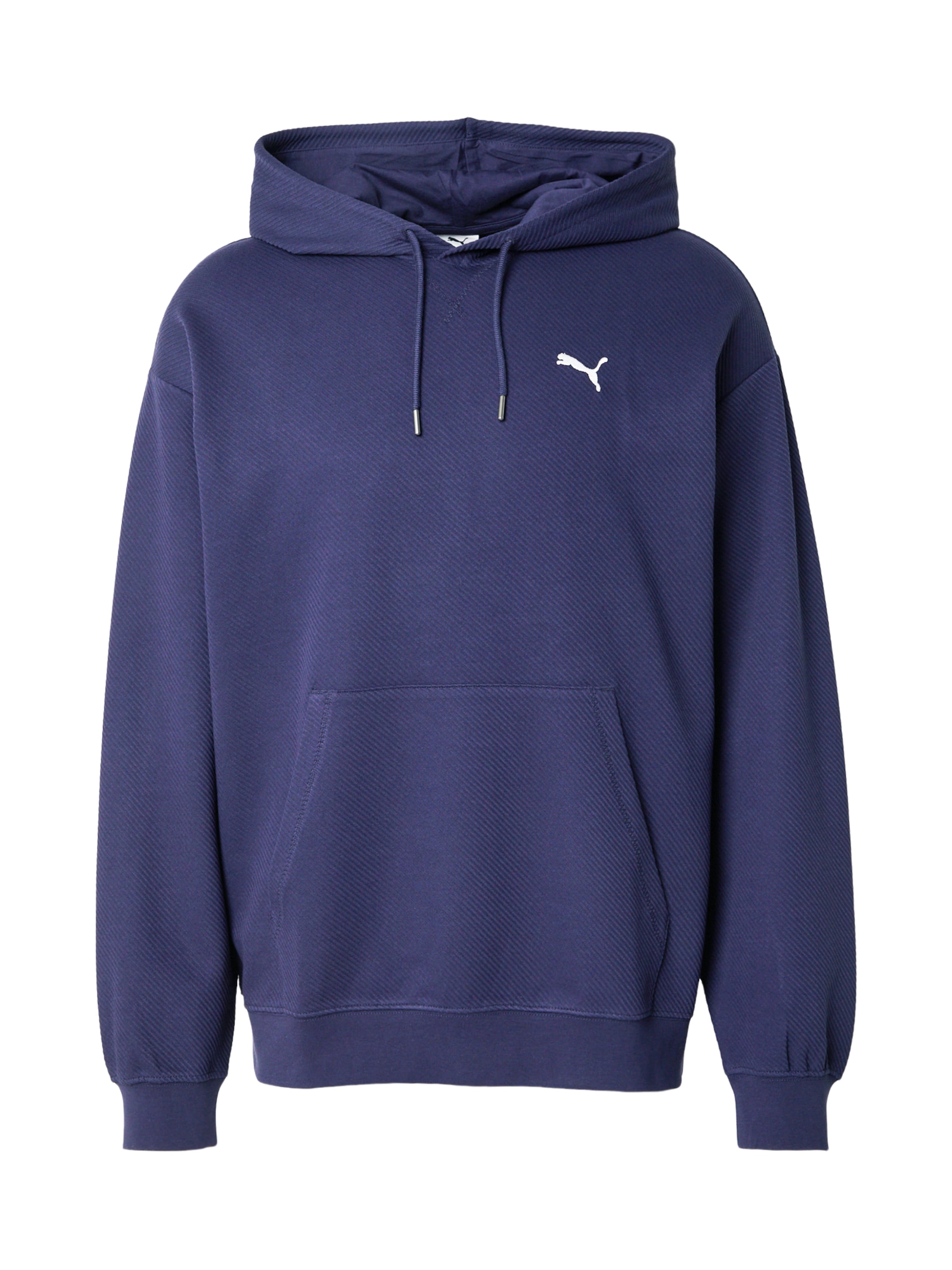 PUMA Свитшот 'ESS' в размере S в Темно-синий / Белый, Обзор товара