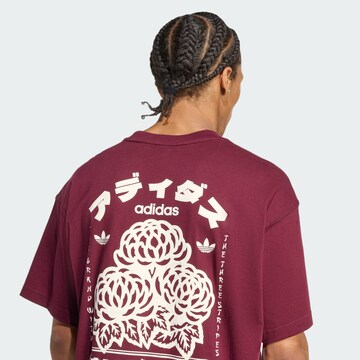 T-Shirt 'Japan Florals' ADIDAS ORIGINALS en rouge
