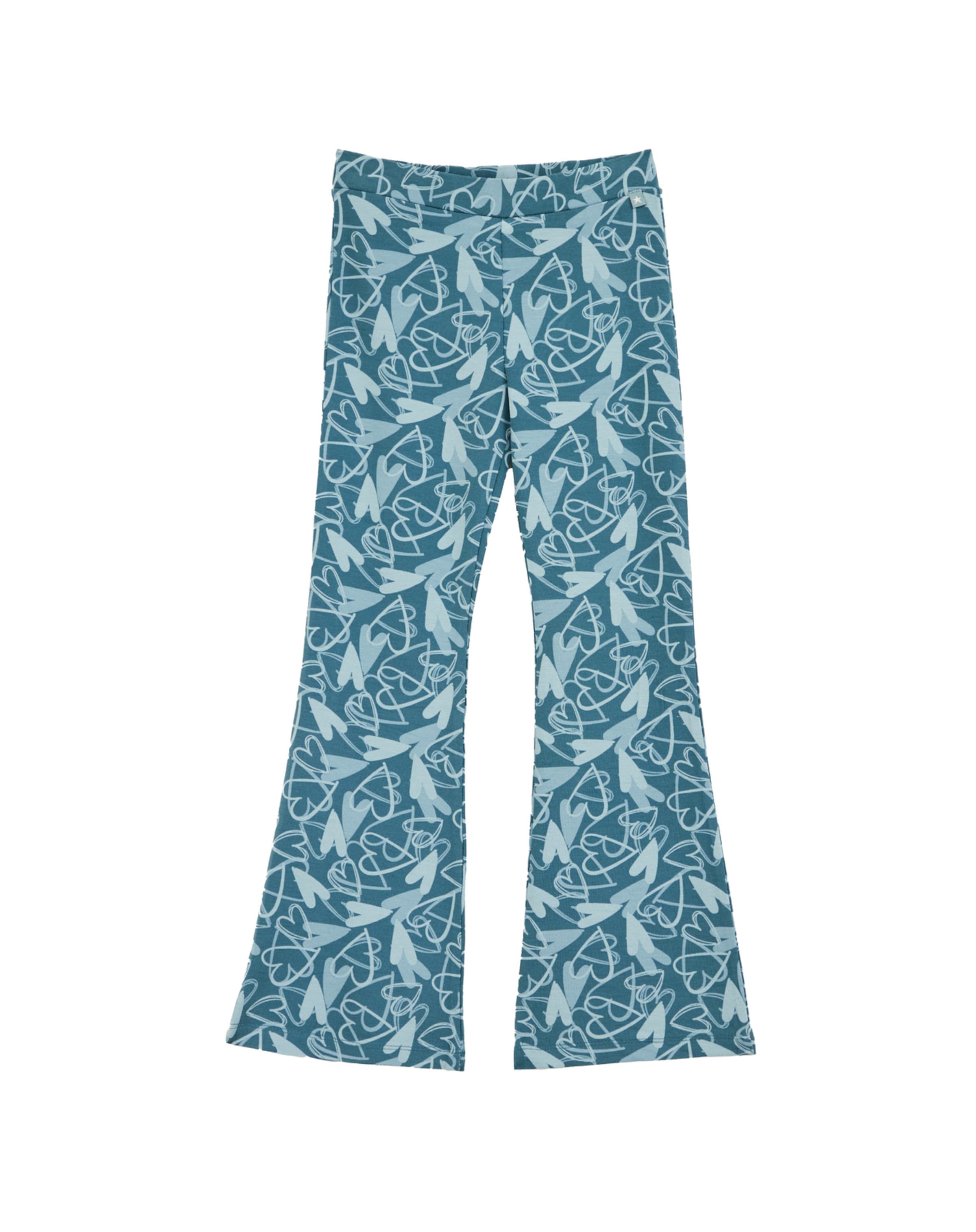 WE Fashion Štandardný strih Legíny - Modrá: predná strana