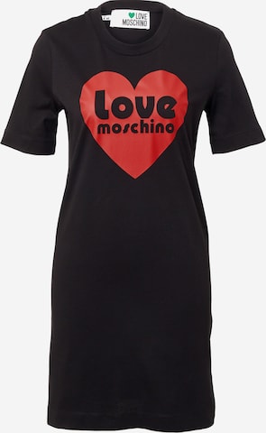 Love Moschino Šaty – černá: přední strana