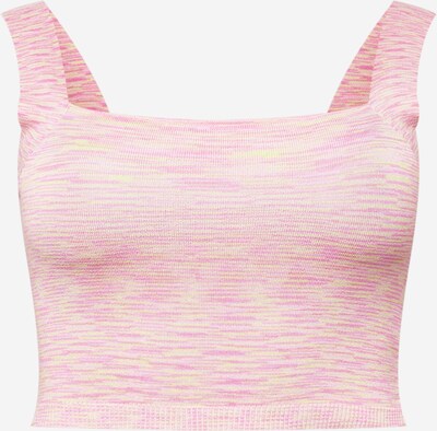 Cotton On Curve Knitted Top in Beige / Pink, Item view