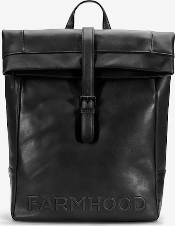 Farmhood Backpack in Black: front
