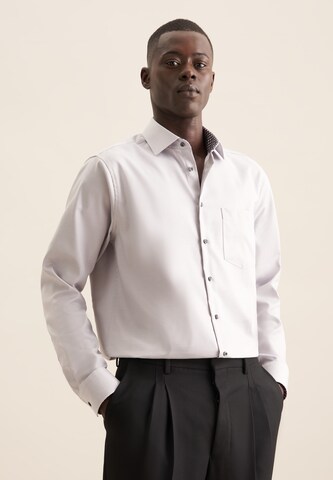 SEIDENSTICKER Regular fit Business shirt in Grey: front