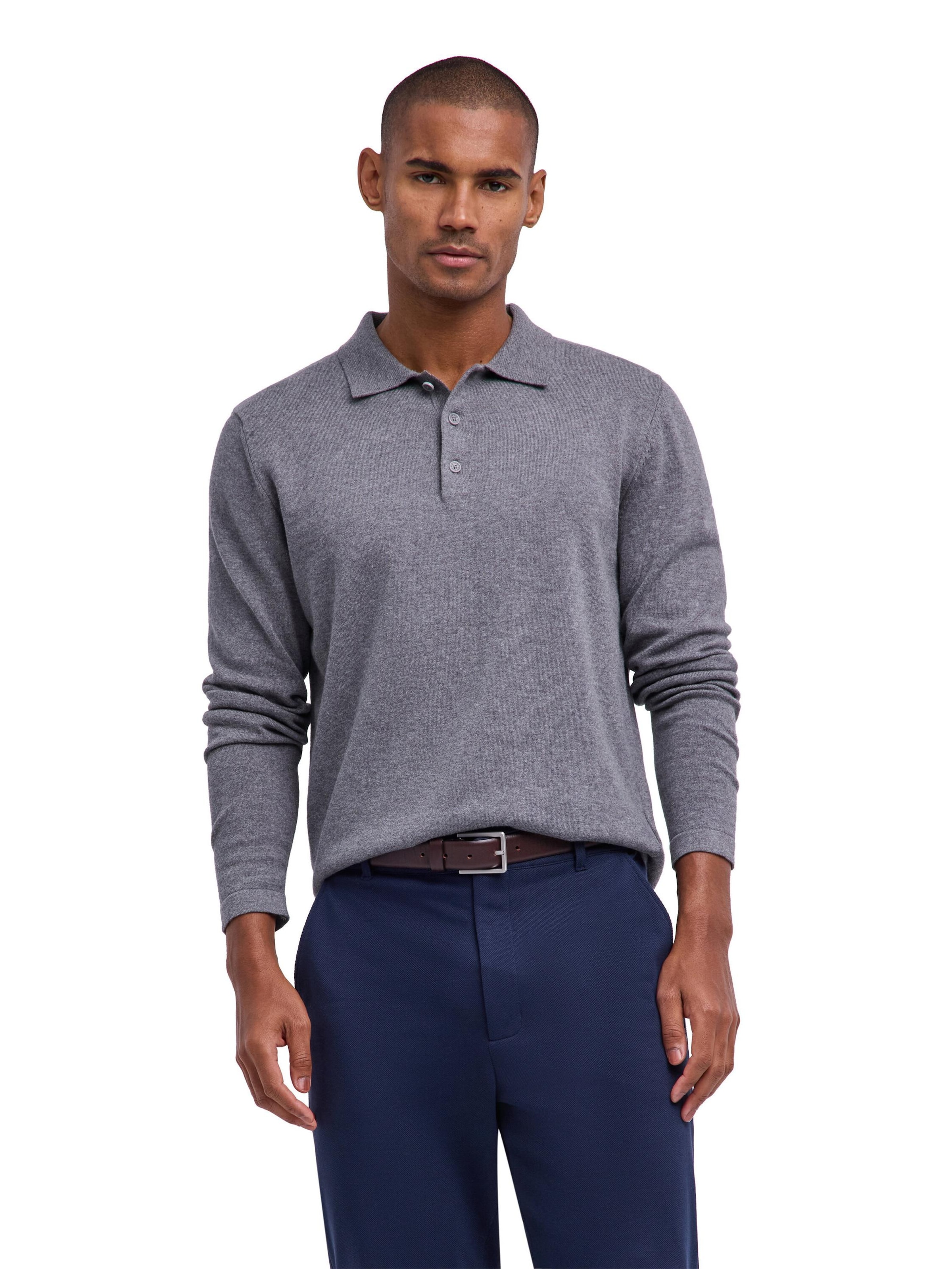 FALKE Shirt 'Pure Cotton'‌‌‌ in Grau: Vorderseite