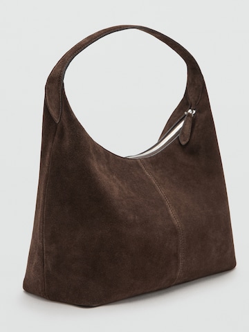 MANGO Shoulder Bag 'Curro' in Brown