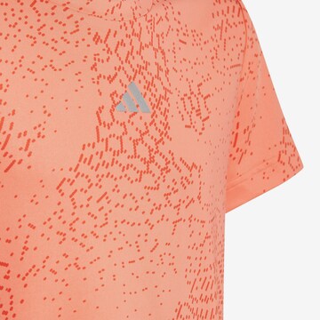 ADIDAS SPORTSWEAR Funkční tričko 'Aeroready 3-Stripes Allover Print' – oranžová
