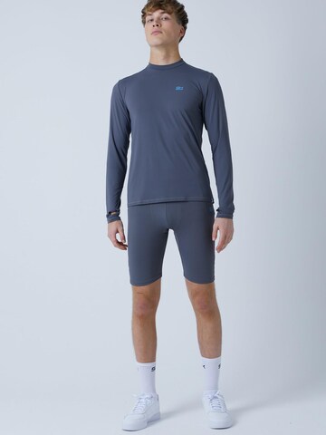 SPORTKIND Performance shirt 'Langarmshirt High-Neck' in Grey: front