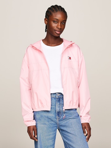 Tommy Jeans Between-Season Jacket 'CHICAGO' in Pink: front
