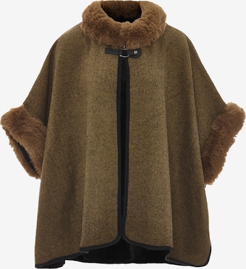 FRAULLY Cape in Brown: front