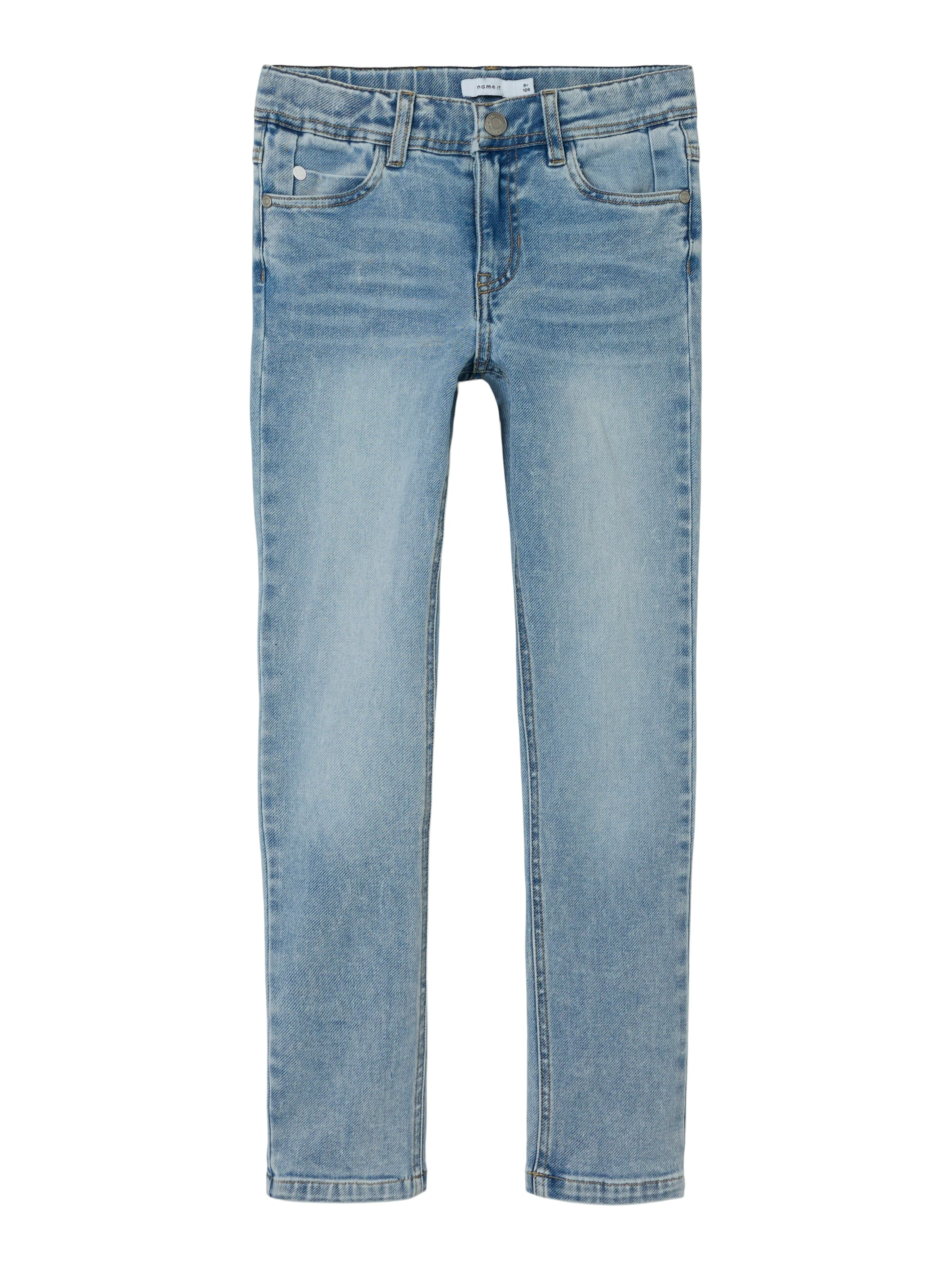 NAME IT Normální Džíny 'Theo' – modrá: přední strana