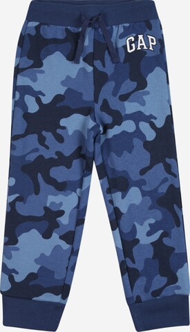 GAP Tapered Broek in Blauw: voorkant