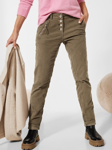 CECIL Slim fit Pants 'Scarlett' in Brown