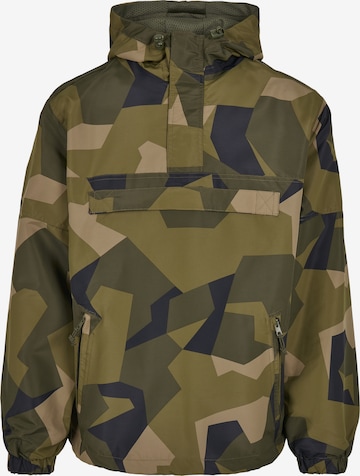 Brandit Between-Season Jacket in Green: front