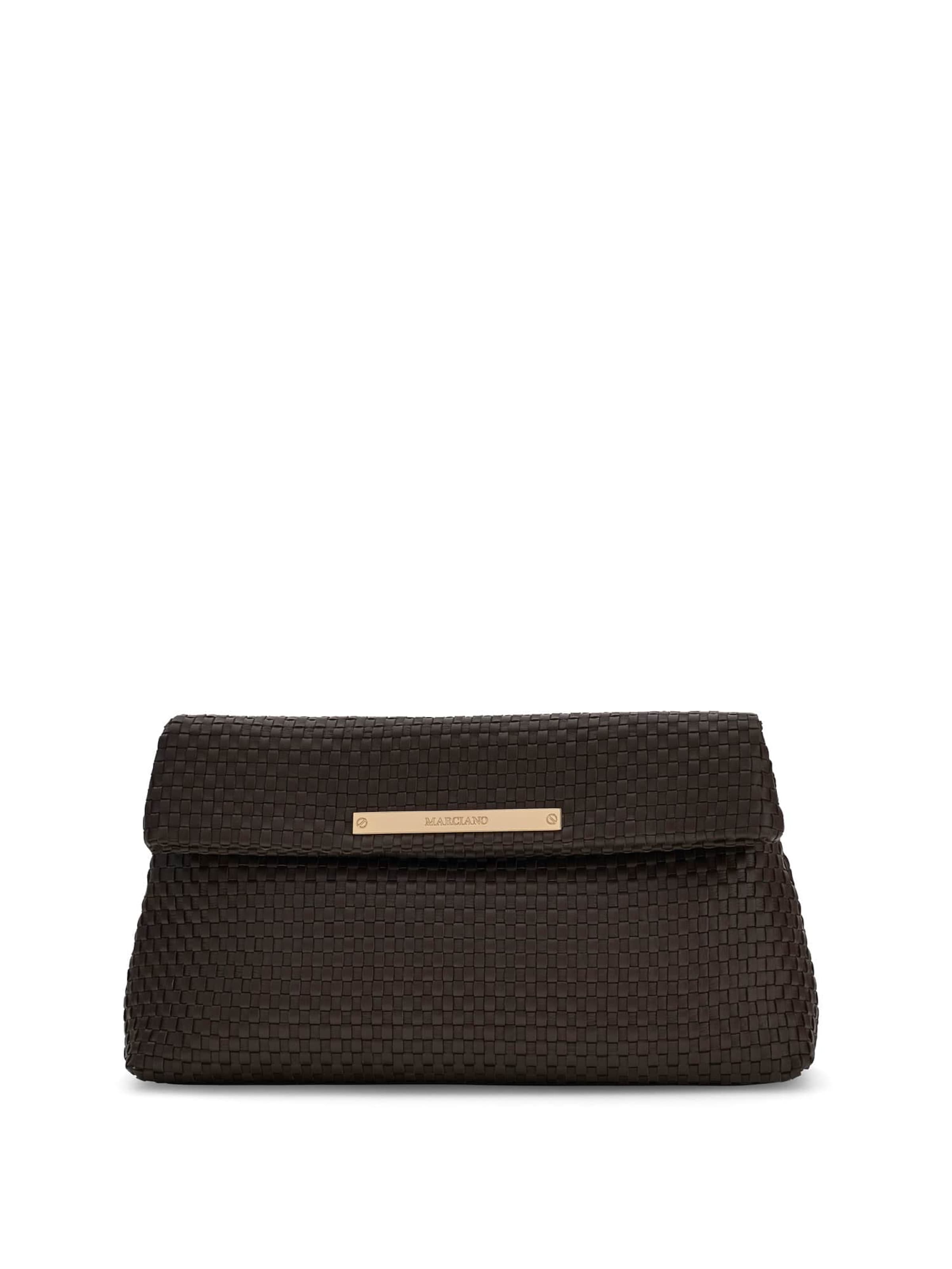 MARCIANO LOS ANGELES Clutch in Braun: Vorderseite