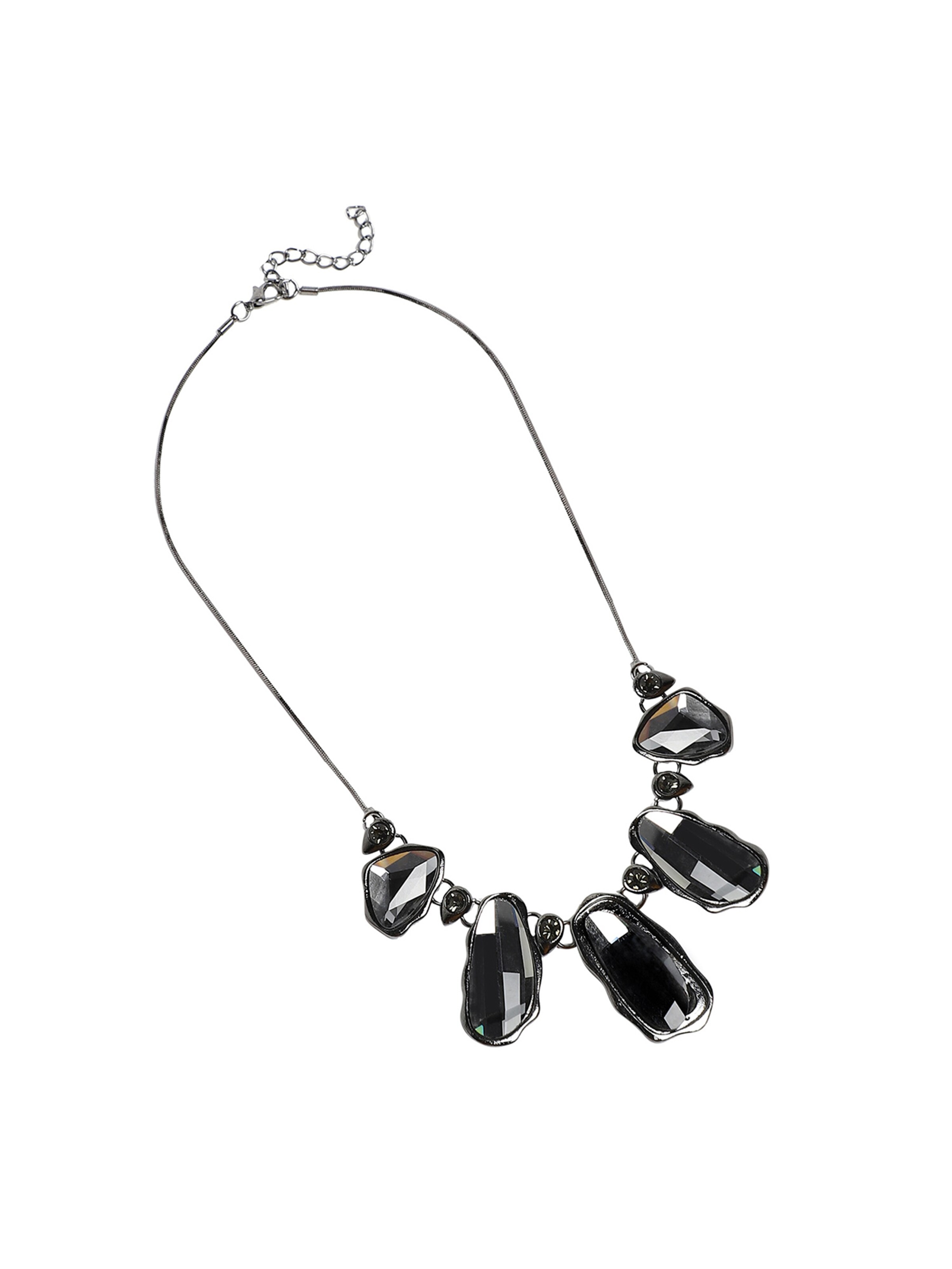 SOHI Kette 'Chandni' in Schwarz: Vorderseite