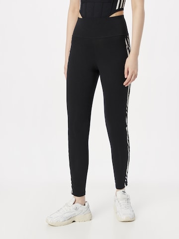 Regular Leggings de la ADIDAS ORIGINALS pe negru: față