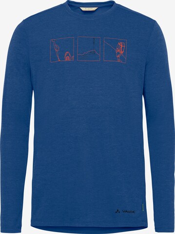 VAUDE Functioneel shirt 'Rosemoor III' in Blauw: voorkant