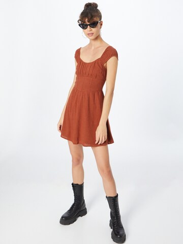 HOLLISTER Kleid 'EMEA' in Braun