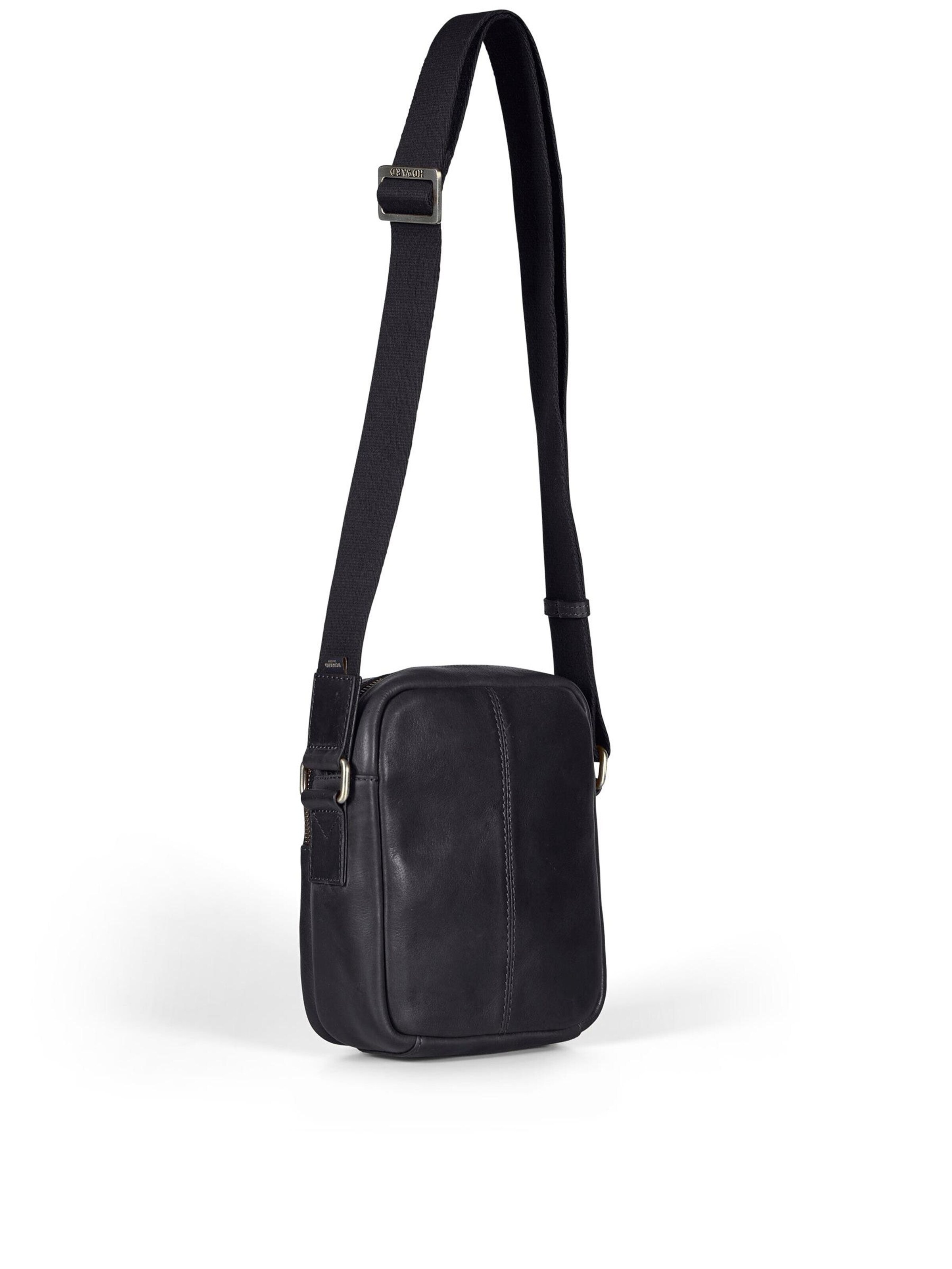 Howard London Schoudertas 'Cross Body Bag Eddie Black' in Zwart