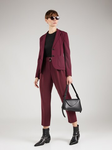 BOSS Regular Pleat-front trousers 'Tapiah' in Red