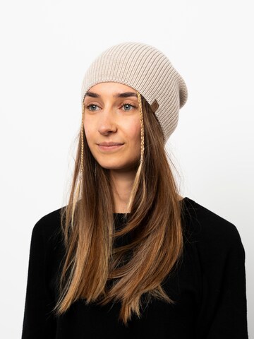 KOPYTO Beanie 'HIRSCH' in Beige: front