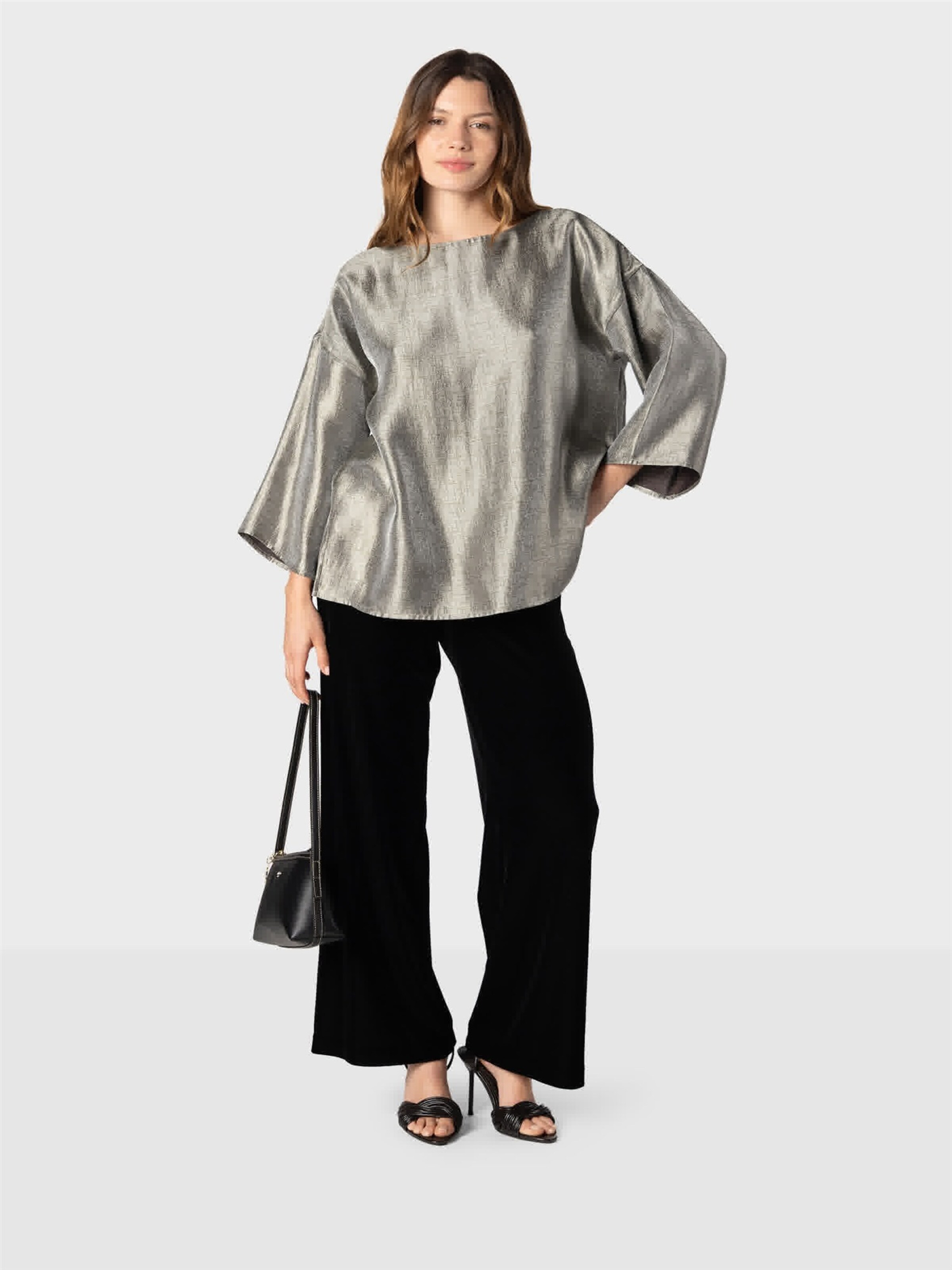 NAULOVER - Blusa ' ' em prata: frente