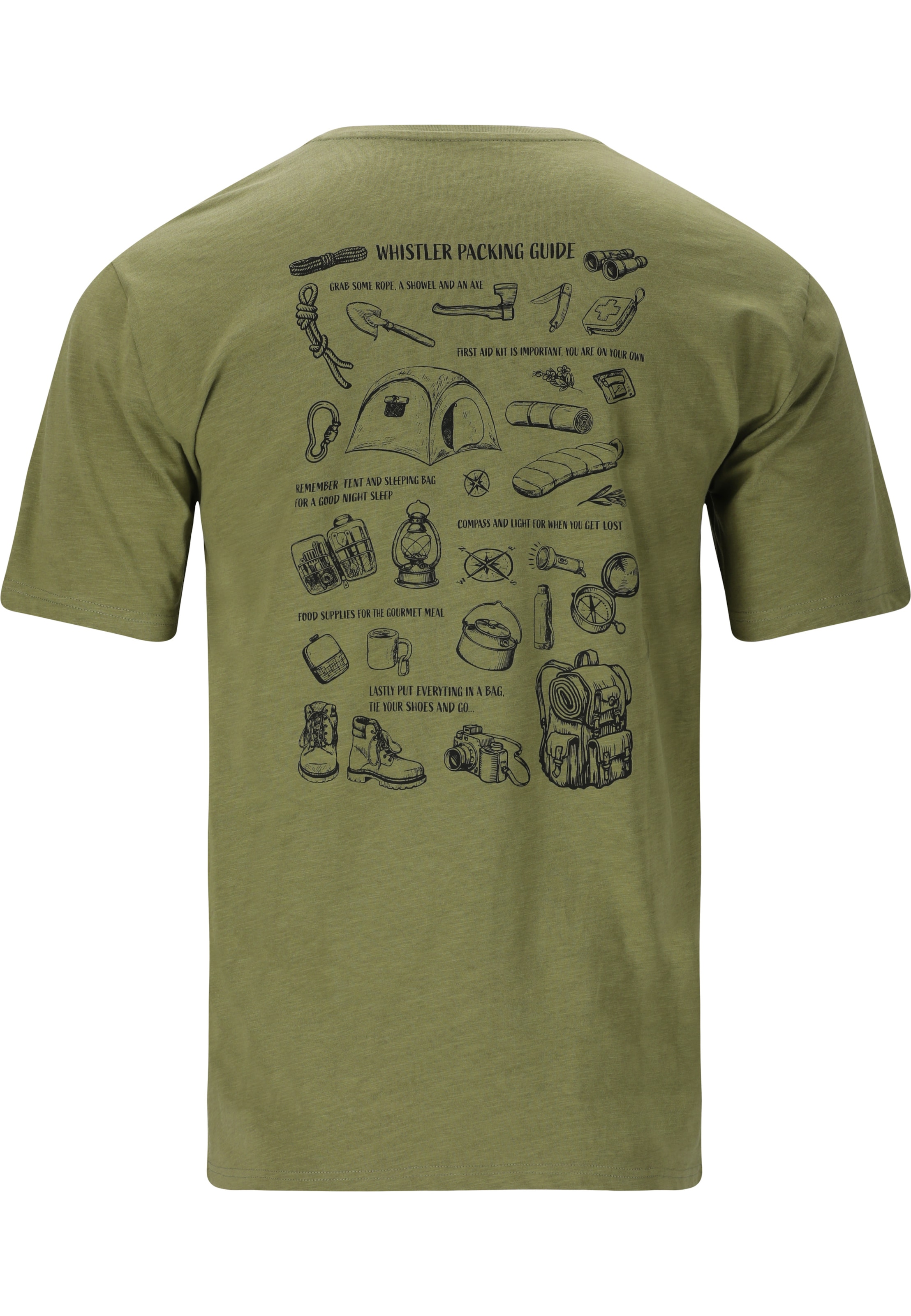 Whistler T-Shirt 'Caloot' in Grün