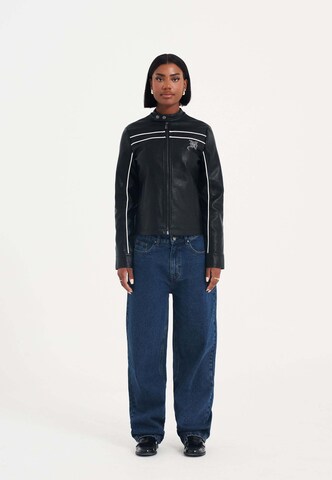 Veste mi-saison 'Panther Lightening' Ed Hardy en noir : devant