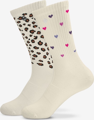 Chaussettes J.Clay en beige : devant