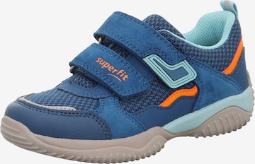 Sneaker 'STORM' de la SUPERFIT pe albastru: față