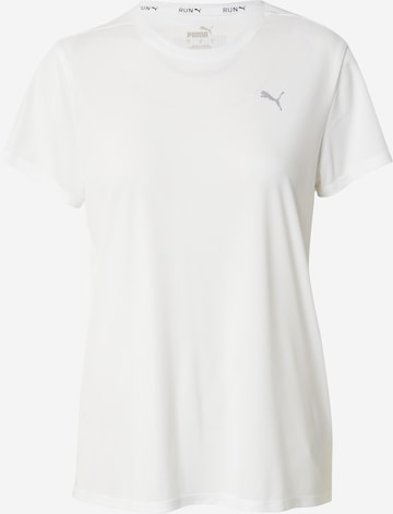 PUMA Функциональная футболка 'RUN FAVORITES' в Белый: спереди