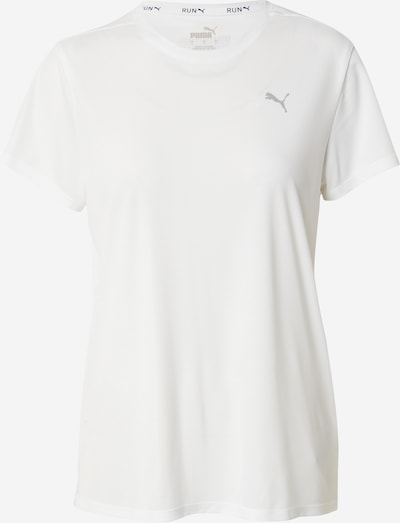 PUMA T-shirt fonctionnel 'RUN FAVORITES' en gris clair / blanc, Vue avec produit