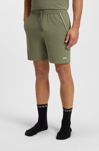 BOSS Pajama Pants in Green: front