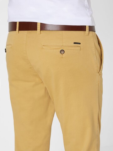 REDPOINT Slimfit Chinohose in Gelb
