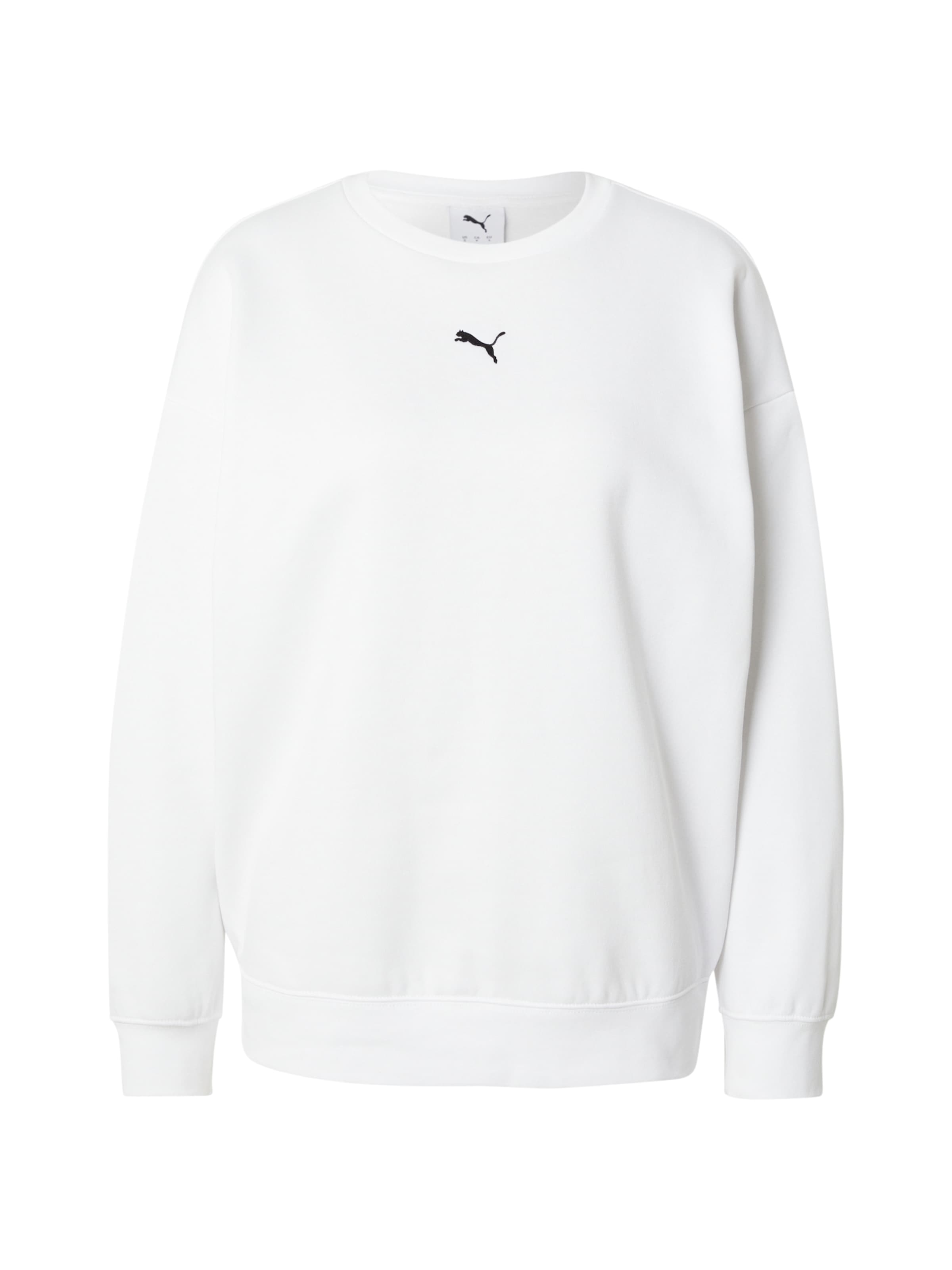 PUMA Αθλητική μπλούζα φούτερ 'ESS' σε λευκό: μπροστά