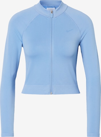 NIKE Bluza rozpinana sportowa w kolorze niebieski: przód