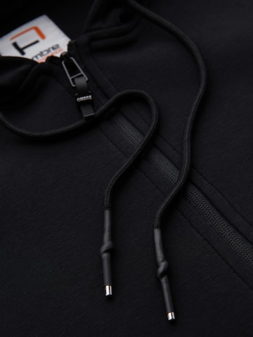 Ombre Sweat jacket 'OM-SSZP-0213' in Black
