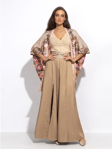JIORO Oversized vest 'BAROQUE FLOWERS' in Gemengde kleuren
