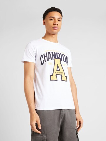 AÉROPOSTALE Shirt 'CHAMPIONS' in White: front