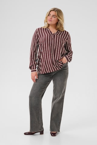 Camicia da donna 'KCSida' di KAFFE CURVE in marrone