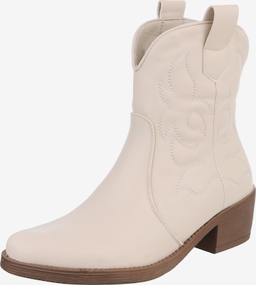 Ital-Design Cowboystiefel in Beige: Vorderseite