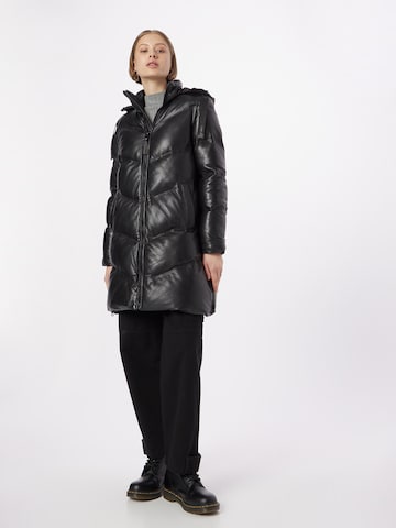 Manteau d’hiver 'Vallie' Gipsy en noir : devant