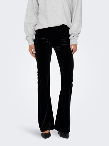 ONLY Flared Trousers in Black: front