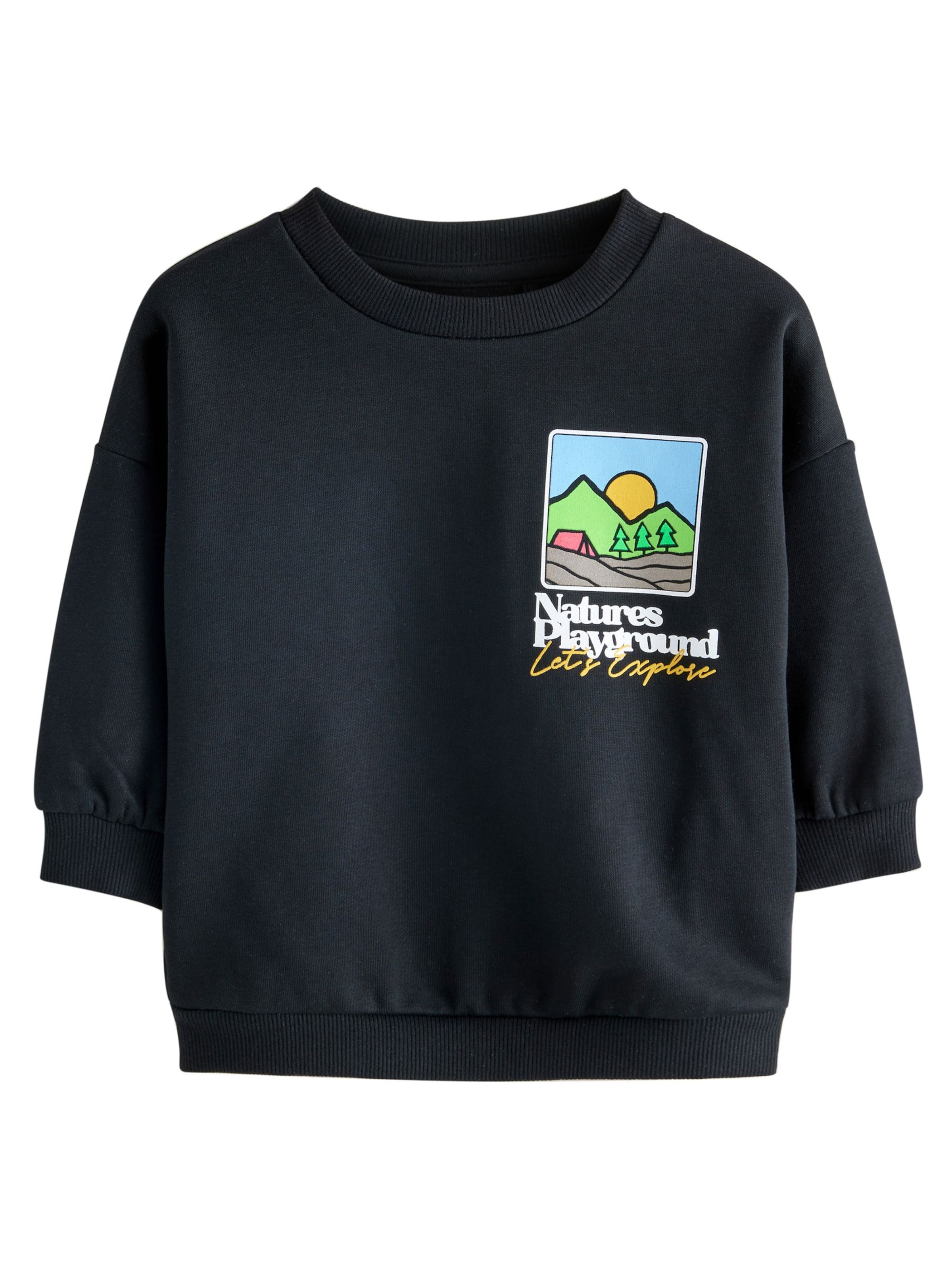 Sweat Next en noir : devant