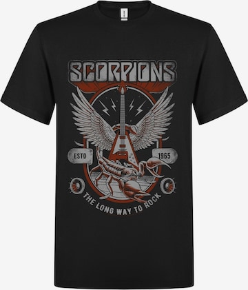T-Shirt 'Scorpions The long way to rock T-Shirt' Scorpions en noir : devant