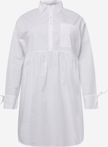 Guido Maria Kretschmer Curvy فستان 'Corin' بلون أبيض: الأمام