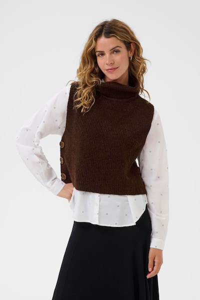 Cream Sweater 'CRStarfi' in Dark brown, Item view