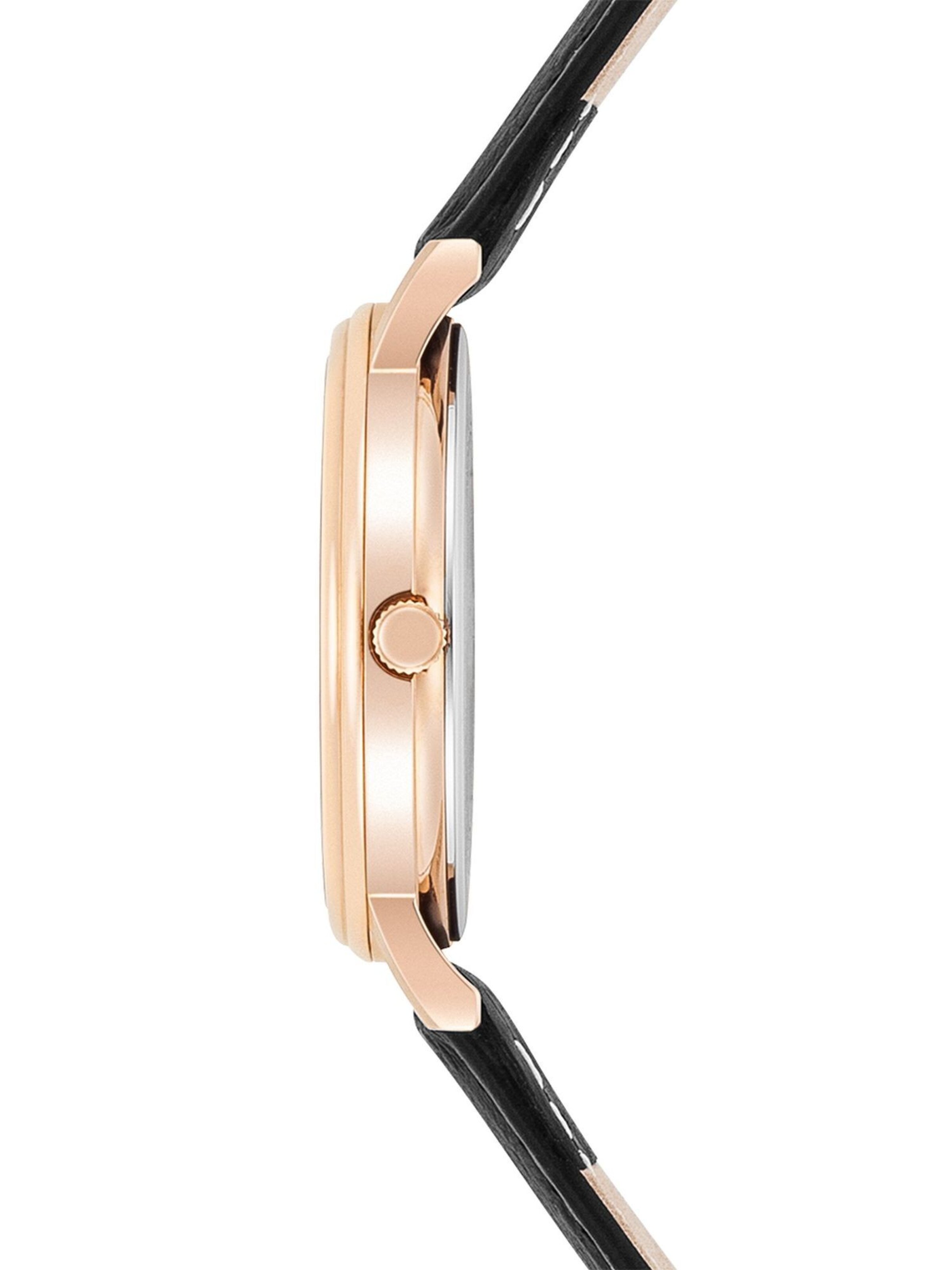 Trilani Analoguhr in Schwarz