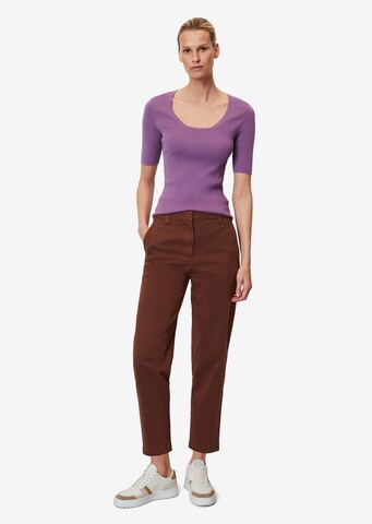 Marc O'Polo Regular Chino trousers 'Kalni' in Brown